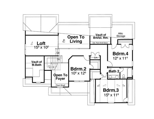 Second Floor image of ORTEGA House Plan